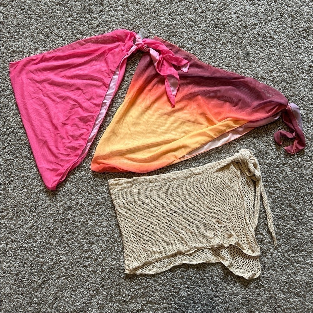 Shein beach sarongs (cover up/skirts)